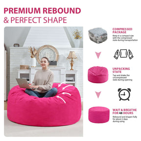 HABUTWAY® Dutch Velvet Bean Bag Chair New