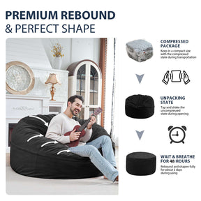 HABUTWAY® Dutch Velvet Bean Bag Chair New