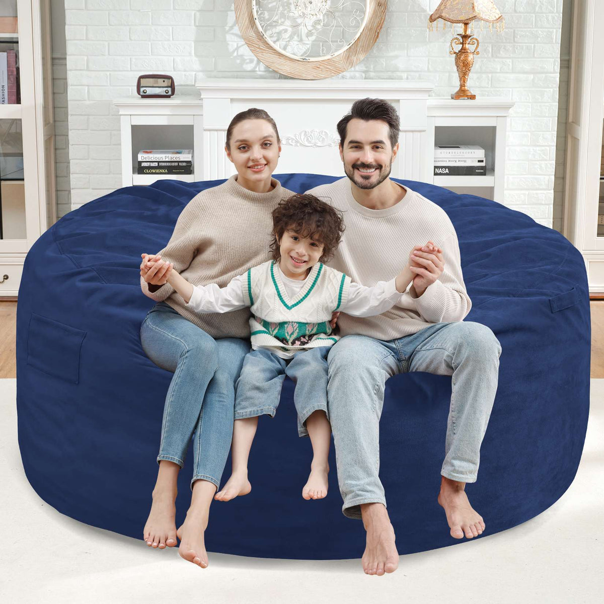 HABUTWAY® Dutch Velvet Bean Bag Chair New