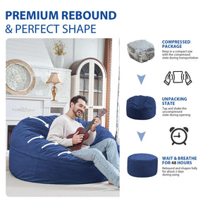 HABUTWAY® Dutch Velvet Bean Bag Chair New