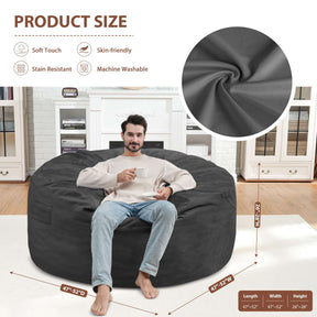 HABUTWAY® Dutch Velvet Bean Bag Chair New