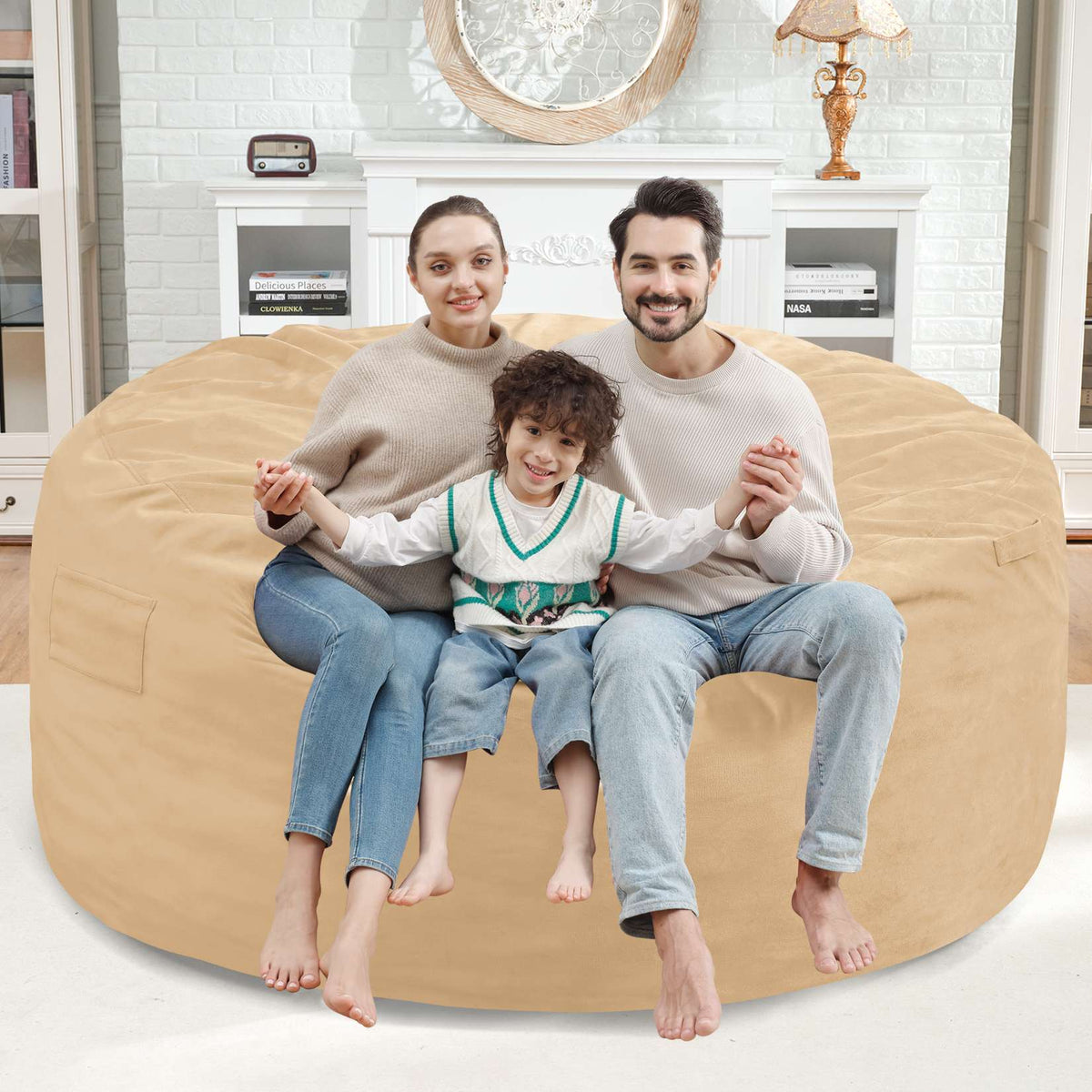 HABUTWAY® Dutch Velvet Bean Bag Chair New