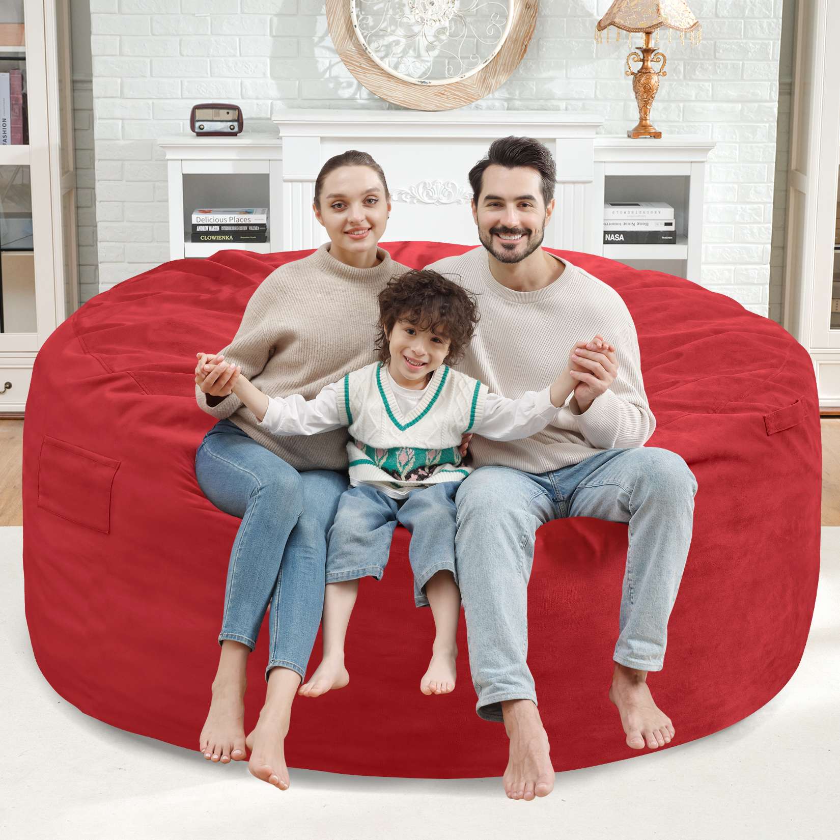 HABUTWAY® Dutch Velvet Bean Bag Chair New