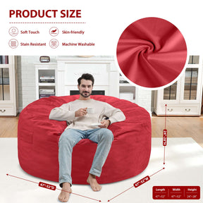 HABUTWAY® Dutch Velvet Bean Bag Chair New