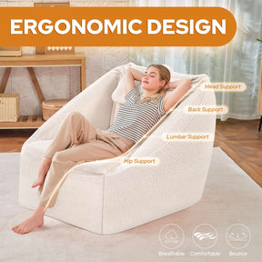 HABUTWAY® Inflatable Bean Bag Chair with Air Pump