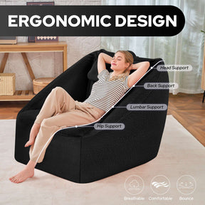 HABUTWAY® Inflatable Bean Bag Chair with Air Pump