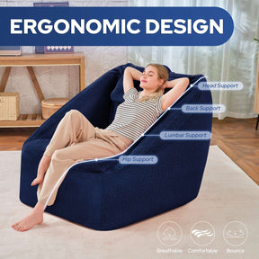 HABUTWAY® Inflatable Bean Bag Chair with Air Pump