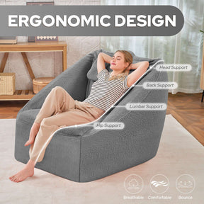 HABUTWAY® Inflatable Bean Bag Chair with Air Pump