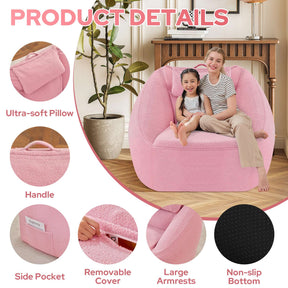 HABUTWAY® Inflatable Bean Bag Chair with Air Pump