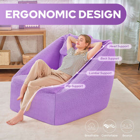 HABUTWAY® Inflatable Bean Bag Chair with Air Pump