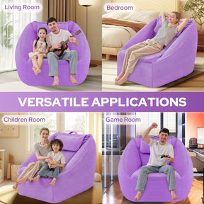 HABUTWAY® Inflatable Bean Bag Chair with Air Pump