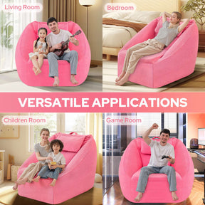 HABUTWAY® Inflatable Bean Bag Chair with Air Pump