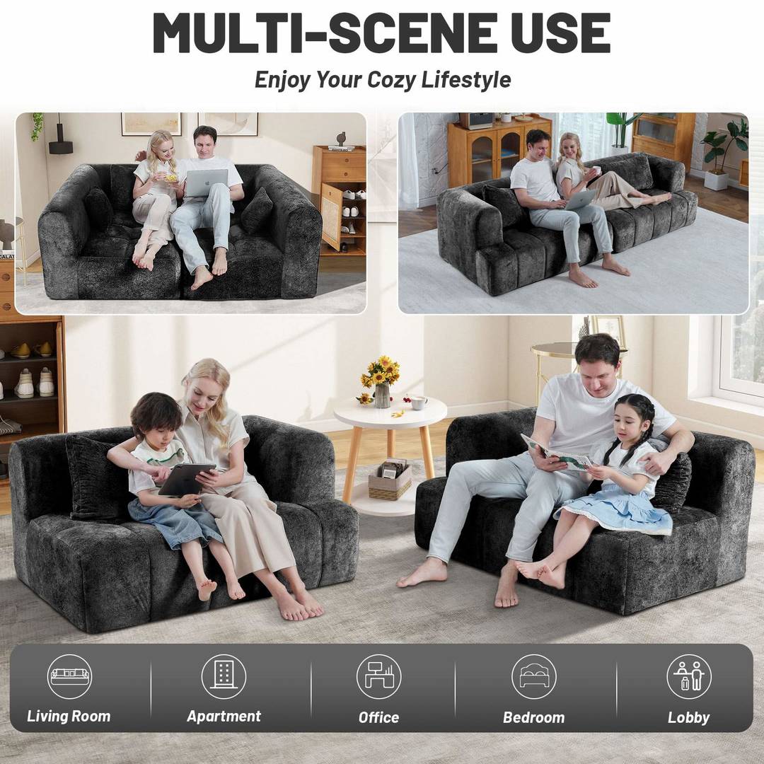 HABUTWAY® 103" Modular Sectional Sofa Couch