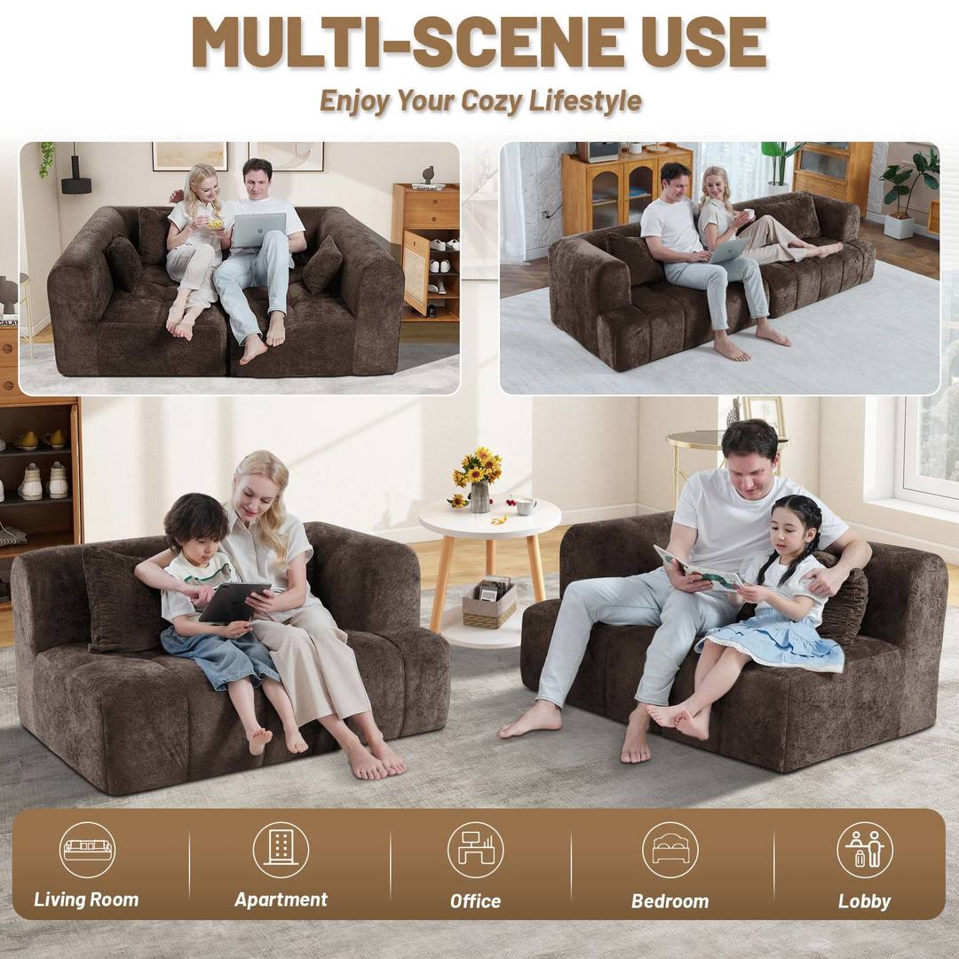 HABUTWAY® 103" Modular Sectional Sofa Couch