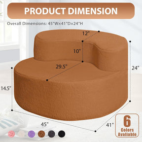 HABUTWAY® Round Bean Bag Chair