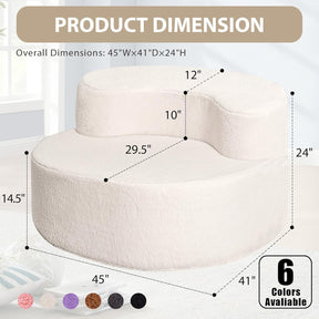HABUTWAY® Round Bean Bag Chair