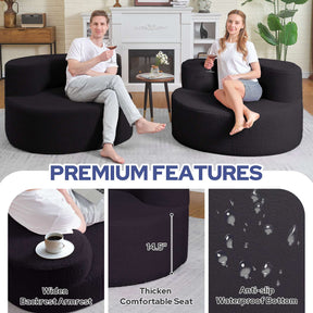HABUTWAY® Round Bean Bag Chair