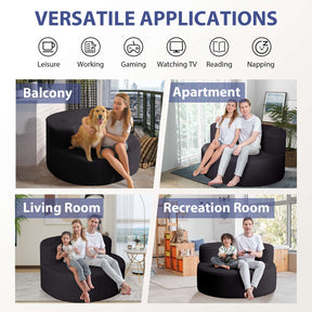 HABUTWAY® Round Bean Bag Chair
