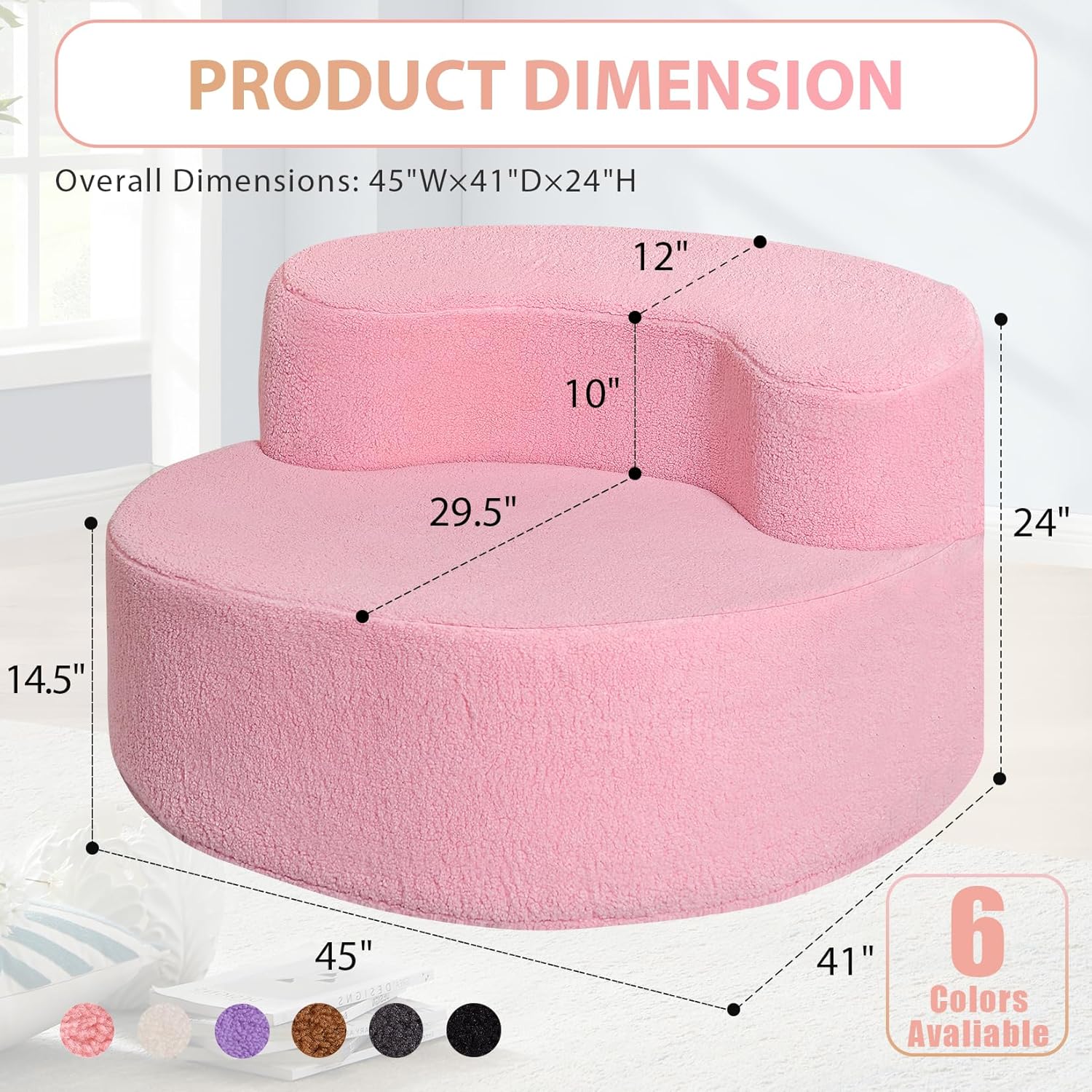 HABUTWAY® Round Bean Bag Chair