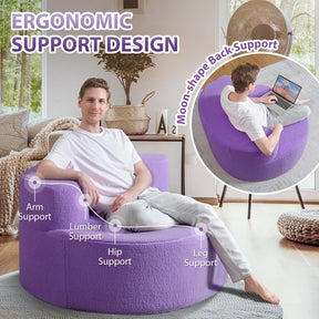 HABUTWAY® Round Bean Bag Chair