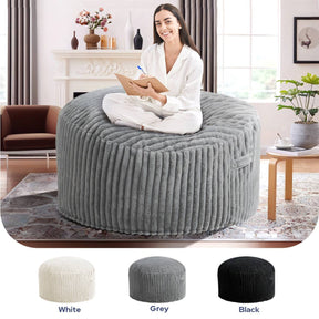 HABUTWAY® Striped Plush Bean Bag Chair