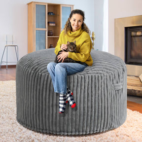 HABUTWAY® Striped Plush Bean Bag Chair
