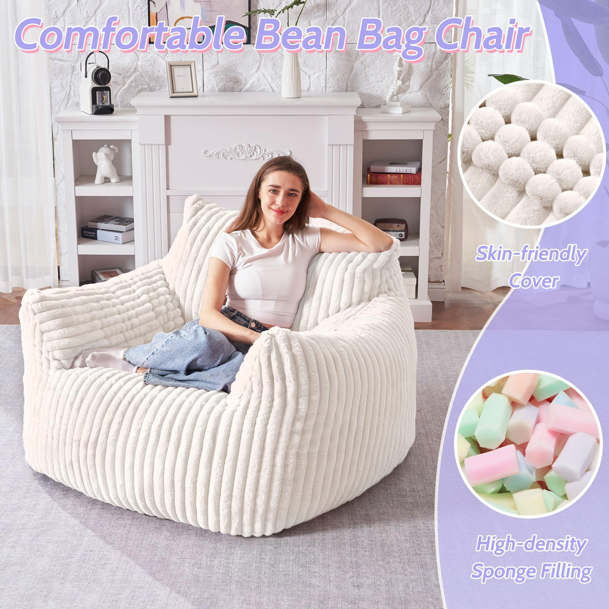 HABUTWAT Giant Bean Bag Chair
