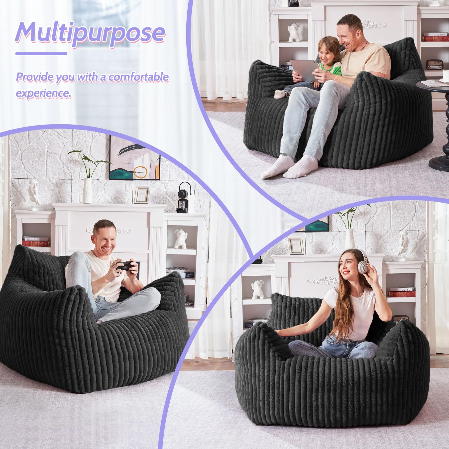HABUTWAT Giant Bean Bag Chair