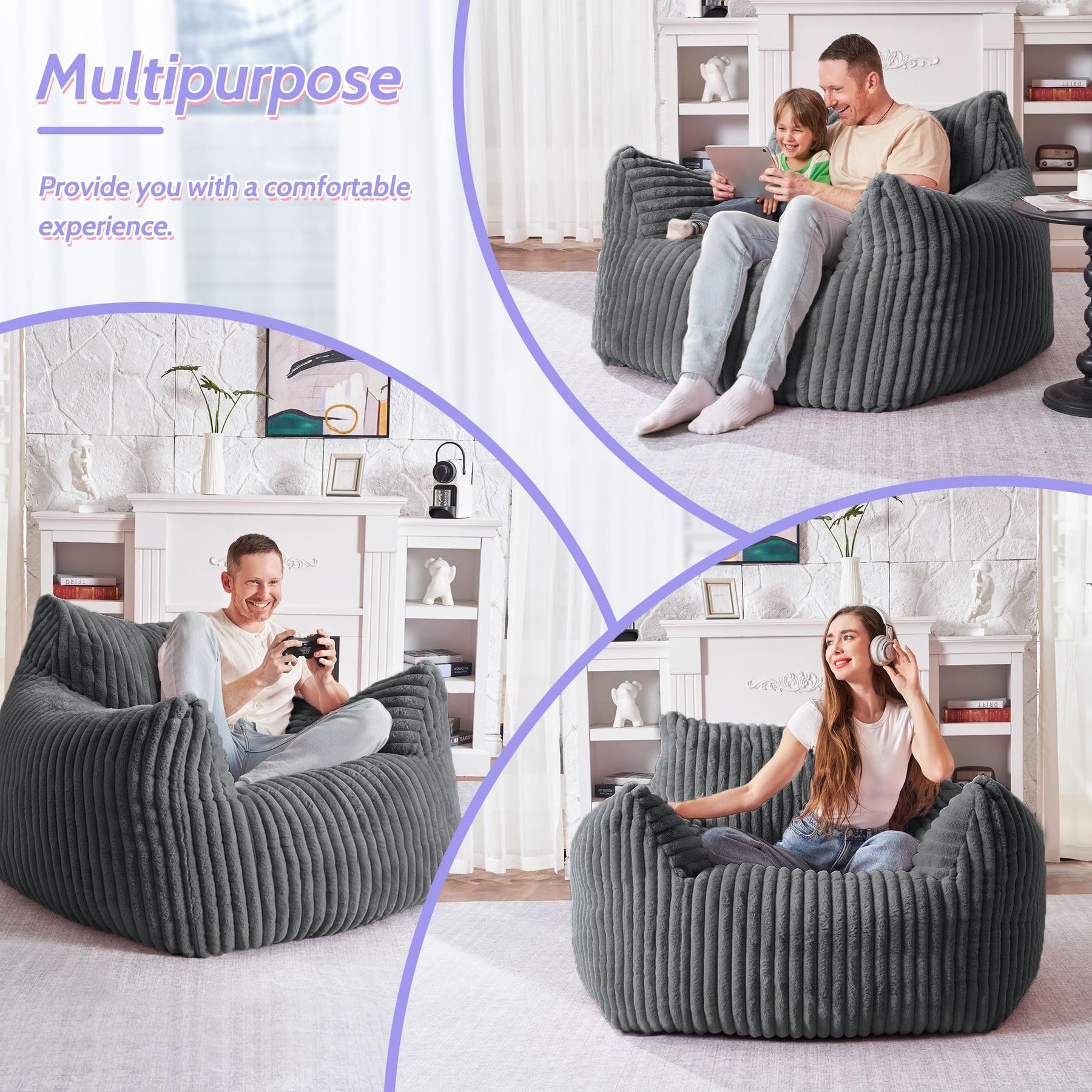 HABUTWAT Giant Bean Bag Chair
