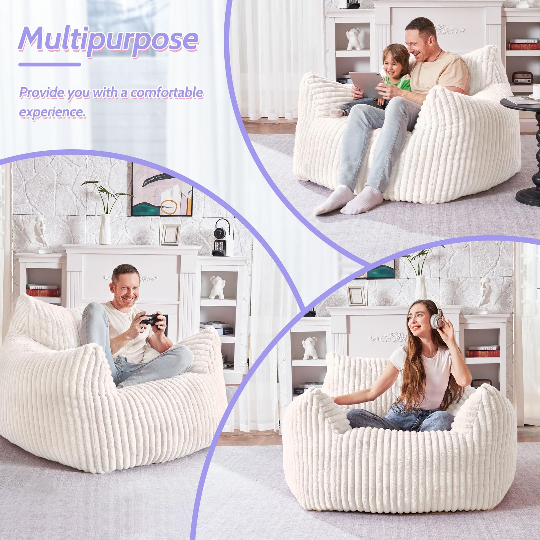 HABUTWAT Giant Bean Bag Chair
