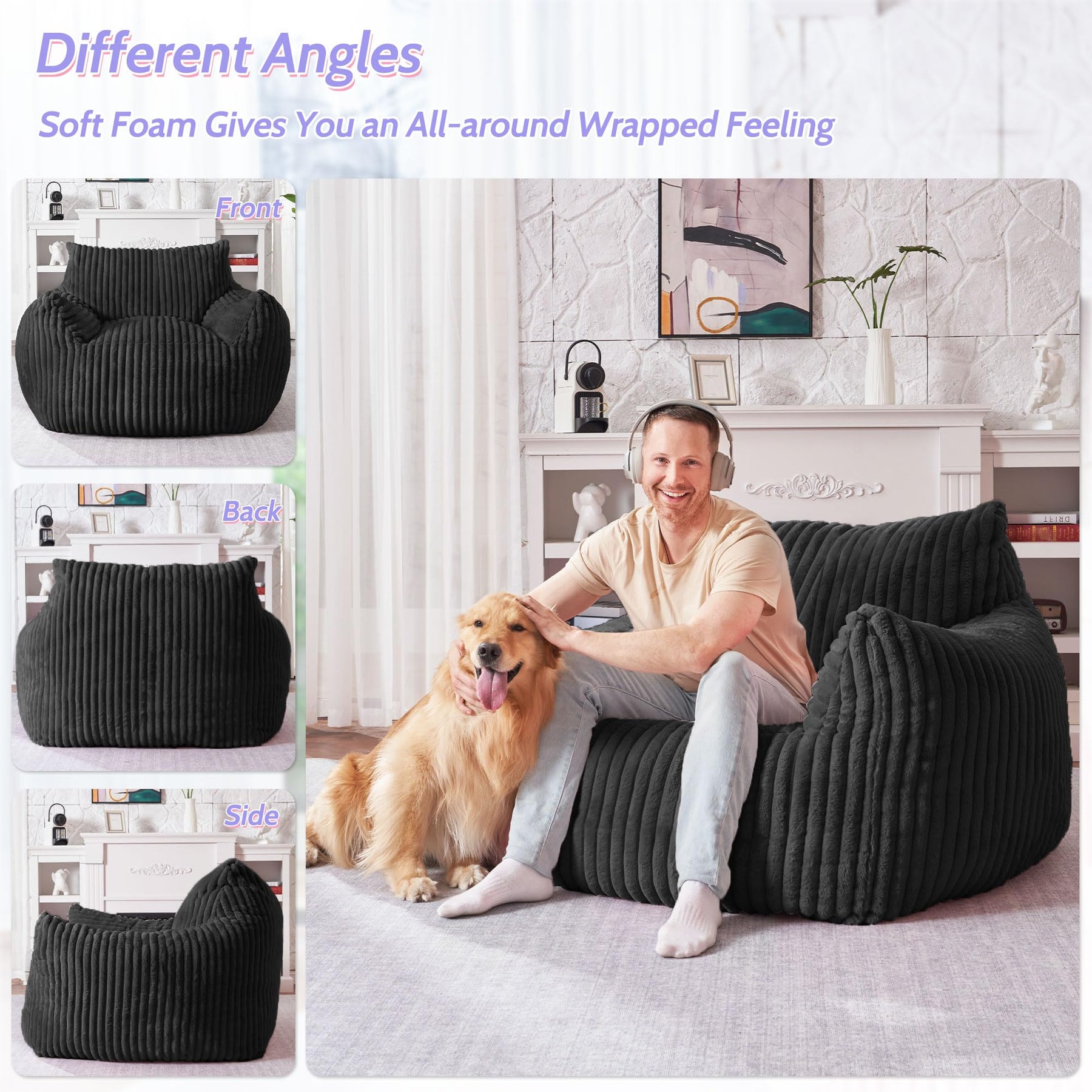 HABUTWAT Giant Bean Bag Chair