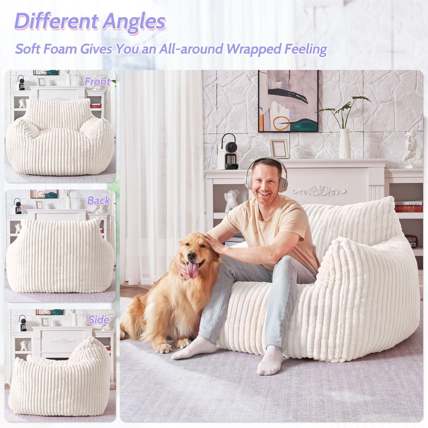 HABUTWAT Giant Bean Bag Chair